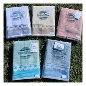 Set asciugamano bagno viso e ospite Botticelli Home Saona