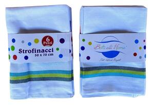 Strofinacci cucina 6 pezzi in cotone Botticelli Home Frico