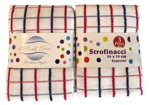Strofinacci cucina 3 pezzi in cotone Botticelli Home Superior