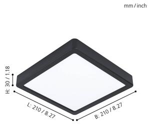 Eglo 99244 - Plafoniera FUEVA 5 a LED/16,5W/230V
