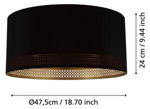 Eglo 99272 - Plafoniera ESTEPERRA 1xE27/40W/230V
