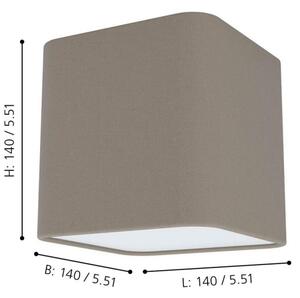 Eglo 99302 - Plafoniera POSADERRA 1xE27/28W/230V