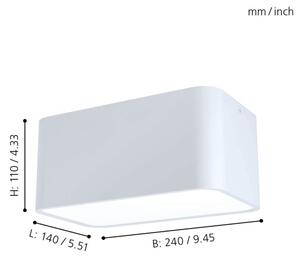 Eglo 99282 - Plafoniera GRIMASOLA 2xE27/28W/230V