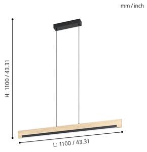 Eglo 99293 - Lampadario a sospensione con filo LED dimmerabile CAMACHO LED/25,5W/230V