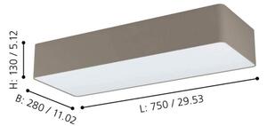 Eglo 99301 - Plafoniera POSADERRA 3xE27/28W/230V