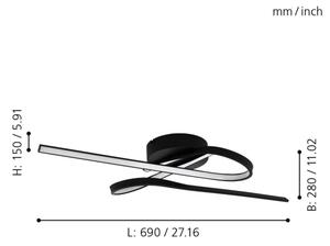 Eglo 99323 - Plafoniera LED SELVINA LED/21W/230V