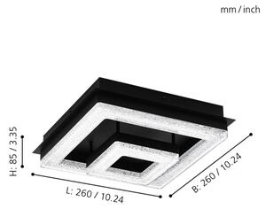 Eglo 99327 - Plafoniera LED FRADELO LED/12W/230V
