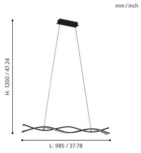 Eglo 99317 - Plafoniera LED LASANA LED/36W/230V