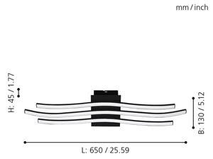 Eglo 99321 - Plafoniera LED RONCADE LED/21W/230V