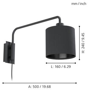 Eglo 99348 - Applique STAITI 1xE27/40W/230V