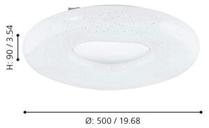 Eglo 99342 - Lampada LED da soffitto ZAMUDILO LED/24W/230V con telecomando