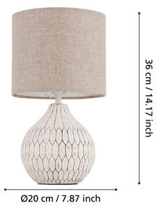 Eglo 99332 - Lampada da tavolo BELLARIVA 1xE27/40W/230V