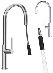 Granitan - Miscelatore cucina - Rubinetto cucina altezza 53 cm - Miscelatore lavello cromato - PRATI