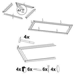 Eglo 99424 - Cornice per lampada SALOBRENA 300x1200 mm