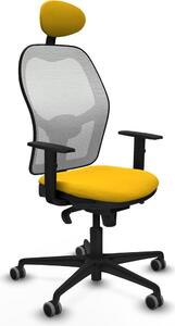 Sedia da ufficio con poggiatesta Jorquera Piqueras y Crespo 1D036G1 Giallo