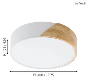 Eglo 99458 - Plafoniera GRIMALDINO 2xE27/28W/230V