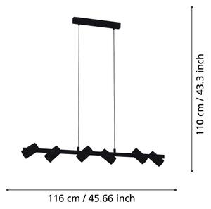 Eglo 99464 - Lampadario a sospensione con filo GATUELA 6xE14/25W/230V