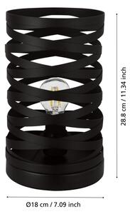 Eglo 99506 - Lampada da tavolo CREMELLA 1xE27/40W/230V