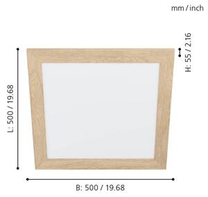 Eglo 99471 - Plafoniera LED PIGLIONASSO LED/20W/230V 500x500 mm