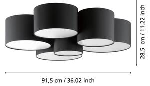 Eglo 99509 - Plafoniera PASTORE 6xE27/40W/230V