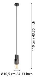 Eglo 99531 - Lampadario a sospensione con cavo LOBATIA 1xE27/40W/230V