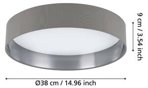 Eglo 99543 - Plafoniera LED MASERLO LED/24W/230V