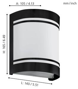 Eglo 99565 - Applique da esterno CERNO 1xE27/40W/230V IP44