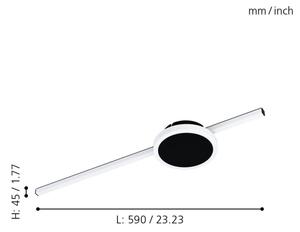 Eglo 99608 - Plafoniera LED SARGINTO 1xLED/6,3W/230V + 1xLED/5,4W