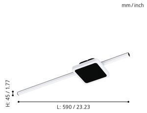 Eglo 99609 - Plafoniera LED da soffitto SARGINTO LED/6,3W/230V + LED/5,4W