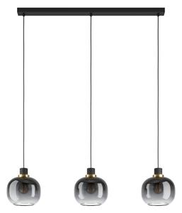 Eglo 99617 - Lampadario a sospensione con filo OILELLA 3xE27/40W/230V grigio