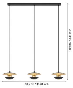 Eglo 99663 - Lampadario LED su corda NUVANO 3xGU10/4,5W/230V