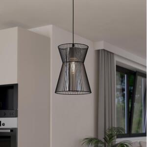 Eglo 99633 - Lampadario su corda MASETA 1xE27/40W/230V nero