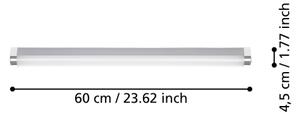 Eglo 99777- LED Illuminazione specchio bagno TRAGACETE LED/15,5W/230V IP44 60 cm