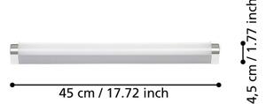 Eglo 99776 - Illuminazione LED per specchi da bagno TRAGACETE LED/7,5W/230V IP44 45 cm