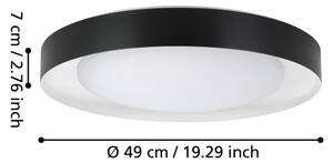 Eglo 99783 - Plafoniera LED dimmerabile LAURITO LED/24W/230V 3000-6500K+ TC