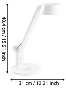 Eglo 99831 - Lampada da tavolo LED dimmerabile touch BANDERALO LED/4,8W/230V bianco