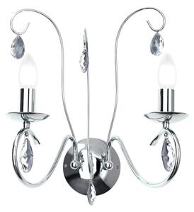 Orion WA 2-1093/2- Applique di cristallo ALESSIA 2xE14/40W/230V cromo lucido