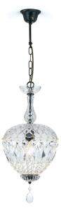 Orion HL 6-1498/1 - Lampadario di cristallo a sospensione con catena ARILA 1xE27/60W/230V marrone/patina