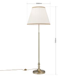 Orion Stl 12-1100/2 - Lampada con piedistallo TONIA 2xE27/60W/230V 154 cm bianco/bronzo