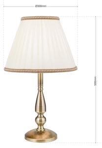 Orion LA 4-1085/1 - Lampada da tavolo TONIA 1xE27/60W/230V diametro 30 cm bianco/bronzo