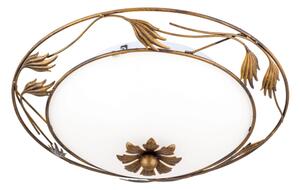 Orion DL 7-509/40 - Plafoniera FLEUR 2xE27/60W/230V diametro 40 cm bronzo