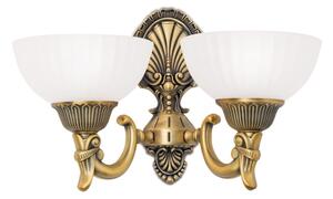 Orion WA 2-1201/2 - Applique ROCCA 2xE27/60W/230V bronzo/bianco