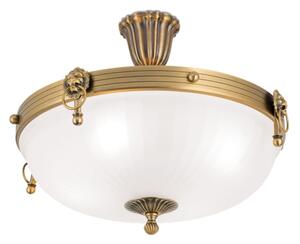 Orion DL 7-523/43 - Lampadario a plafone ROCCA 4xE27/60W/230V diametro 43 cm bronzo/bianco