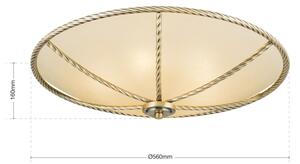 Orion DL 7-567/56 - Plafoniera MAURO 5xE27/60W/230V diametro 56 cm bronzo