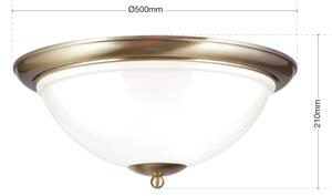 Orion DL 7-677/50 - Plafoniera AUSTRIAN OLD LAMP 3xE27/60W/230V bronzo/bianco