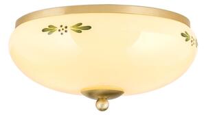 Orion DL 7-673 - Plafoniera LANDHAUS 2xE27/60W/230V diametro 28 cm bronzo/beige