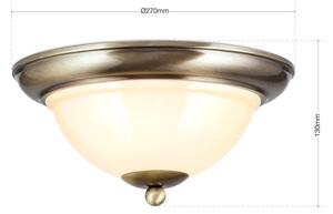 Orion DL 7-675/27-Plafoniera AUSTRIAN OLD LAMP 2xE27/60W/230V bronzo/beige