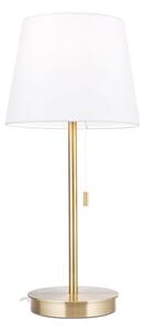 Orion LA 4-1205/1 - Lampada da tavolo con porta USB LUDWIG 1xE27/40W/230V bianco/oro
