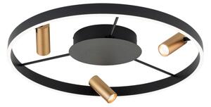 Orion DL 7-686/3-LED Plafoniera dimmerabile BERLIN LED/50W/230V nero/oro