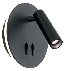 Orion WA 2-1467 - Luce Spot da parete a LED LENNY LED/6W/230V + LED/3W nero